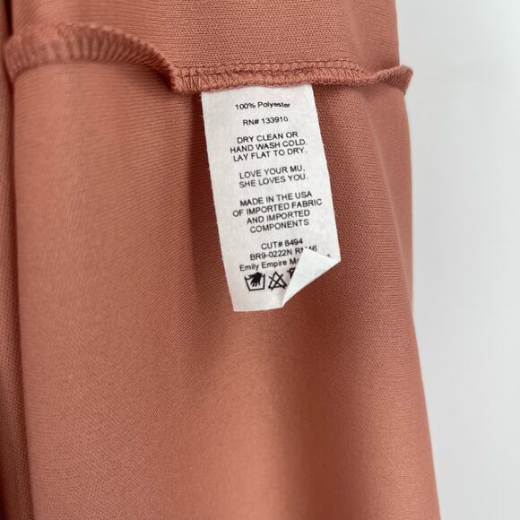 Show Me Your MuMu Emily Maxi Dress Rustic Mauve Crisp Small NWT - Picture 6 of 7